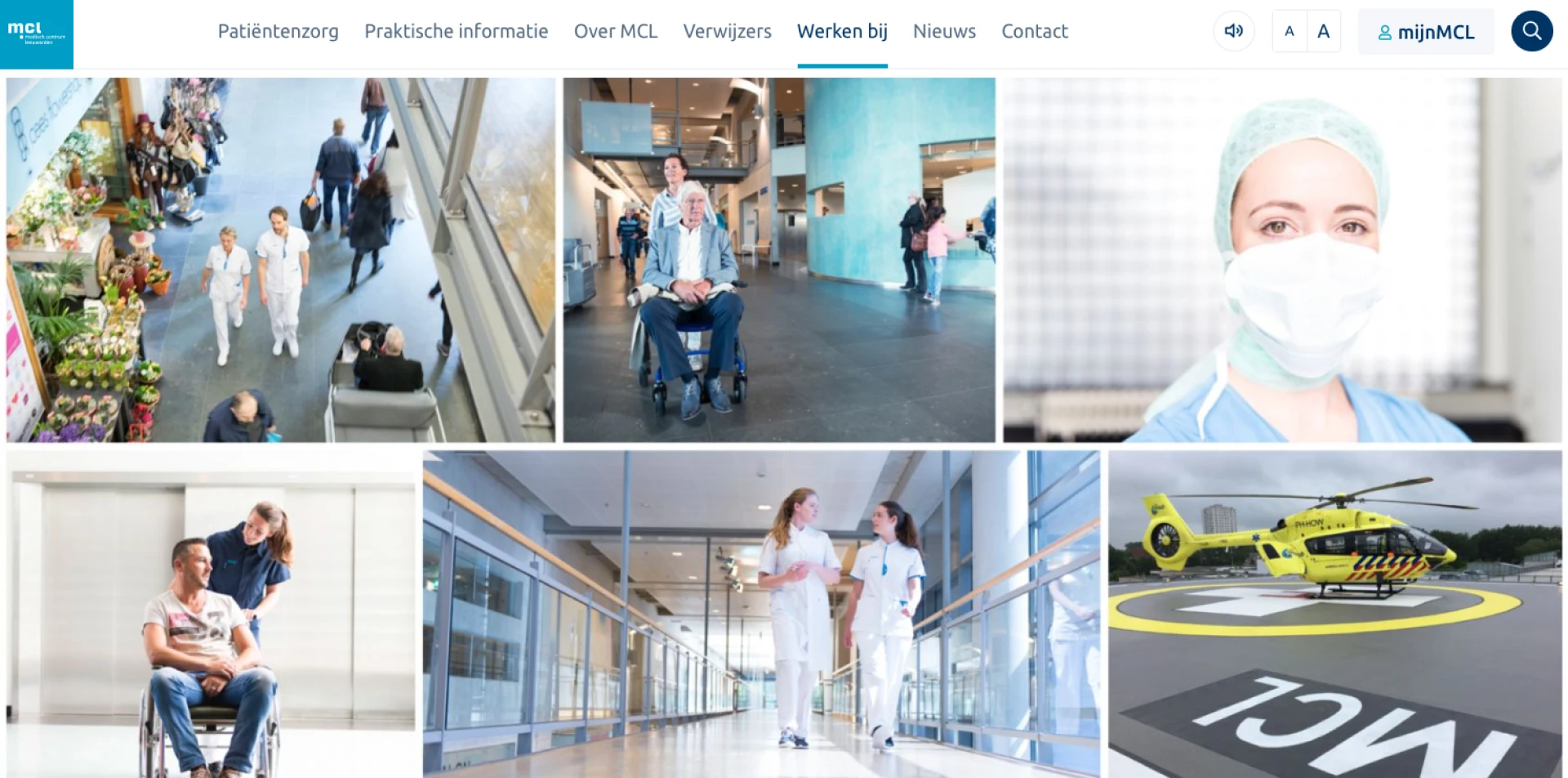 Voorbeeld werkenbij website MCL